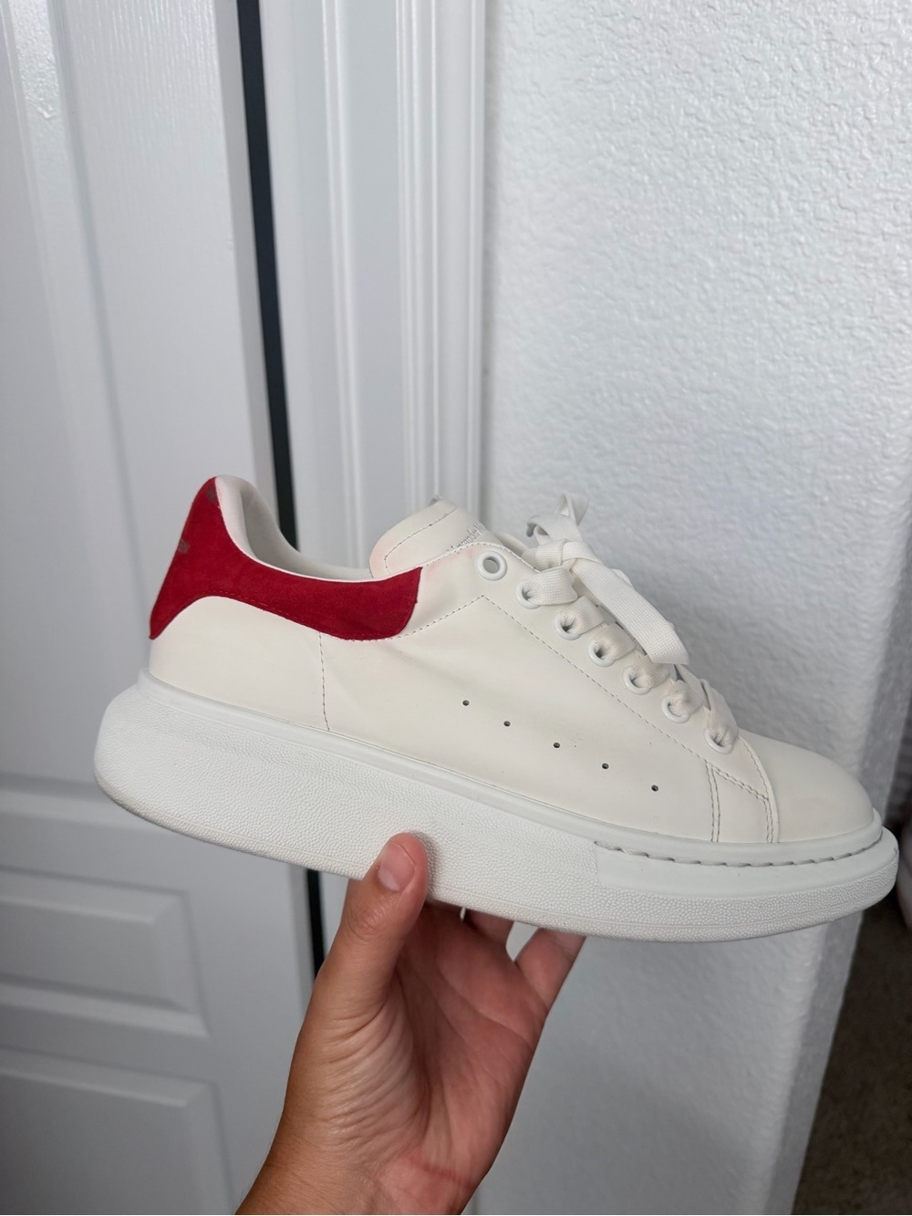Alexander McQueen white and red